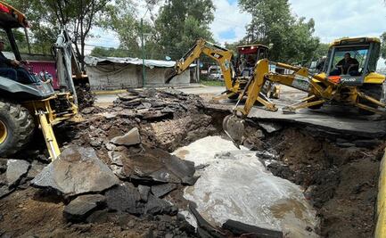 Reparación de tubería en Iztapalapa tardará al menos 48 horas, tras mega fuga de agua