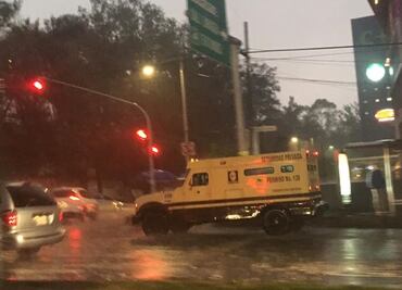 Se registran inundaciones por lluvias en 3 alcaldías de CDMX