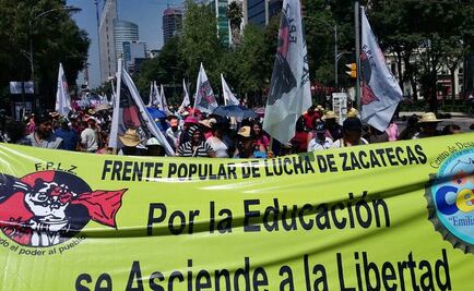 Avanzan marcha de campesinos rumbo a Segob
