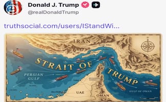 Trump renombra el estrecho de Ormuz en medio de la guerra con Irán; ahora "el mundo sabrá quién garantiza el flujo de energía"