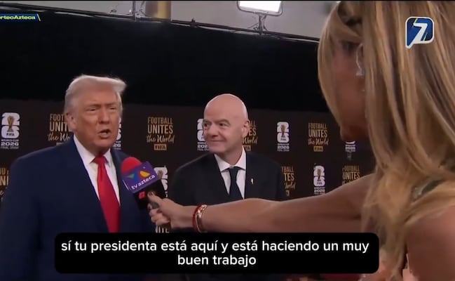 Trump elogia a Sheinbaum en TV Azteca; "tu Presidenta está haciendo un muy buen trabajo", dice