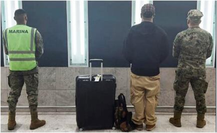 En AICM aseguran equipaje con más de seis kilos de metanfetamina rumbo a Barcelona