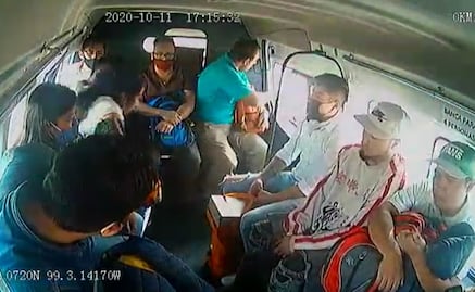 “¡Estás viendo cómo está... y los levantas!”, grita pasajero a chofer tras robo en combi