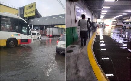 Inundaciones en Ecatepec provocan suspensión parcial del transporte público y caos vial