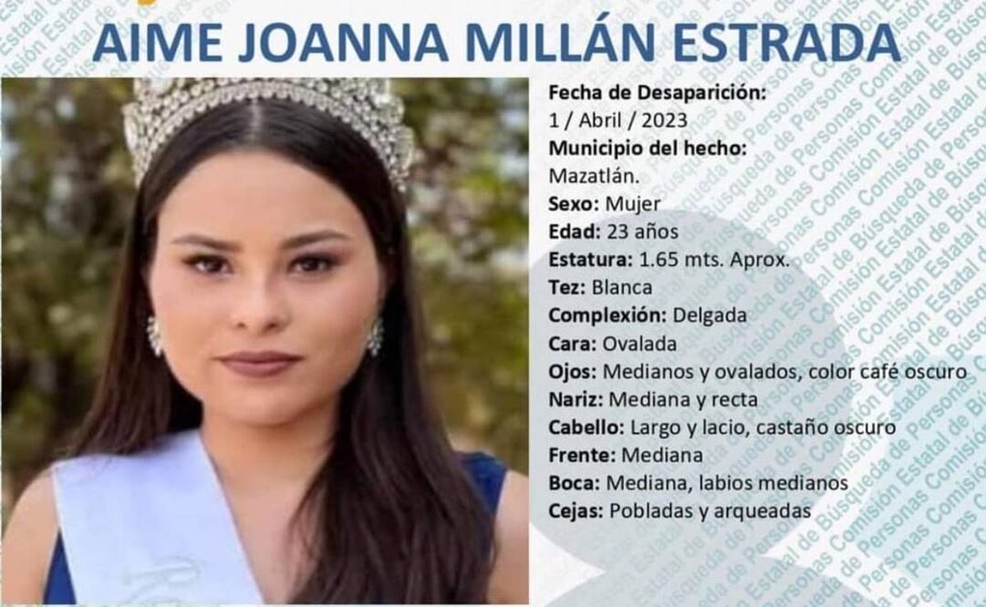 Aime Joanna Millán, recién electa Reina de la Ciruela,  tuvo contacto con su familia por última vez cuando circulaba por la carretera México.-Nogales / Foto: Especial
