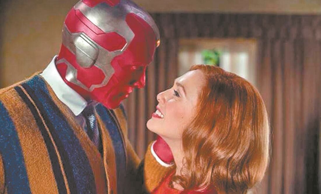 Vision (Paul Bettany) y Wanda Maximoff (Elizabeth Olsen) son dos seres superpoderosos. Foto: DIsney