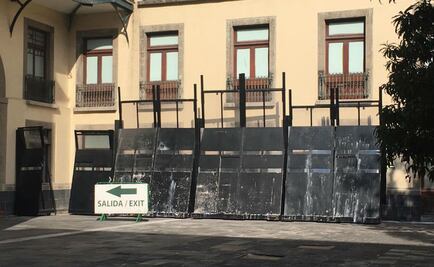 Alistan protección para puertas de Palacio Nacional por marcha del 2 de octubre