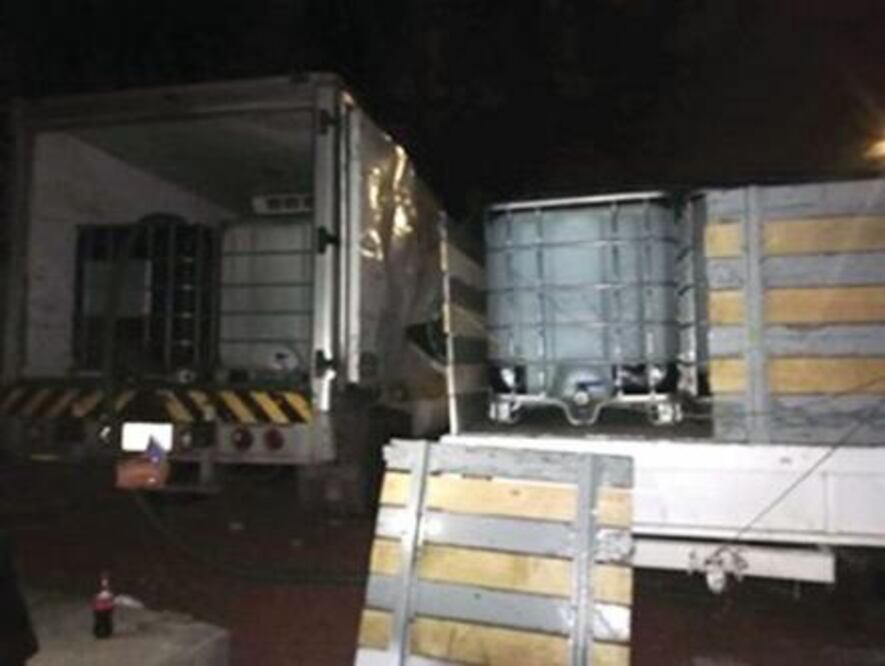 Presunto robo de combustible. Foto: Especial