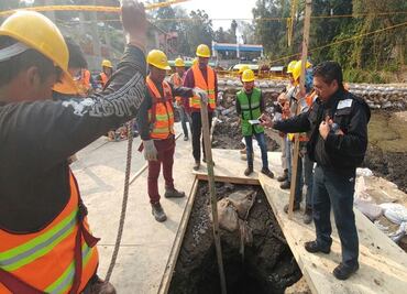 Sacmex entrega plan a Xochimilco para reparar grieta