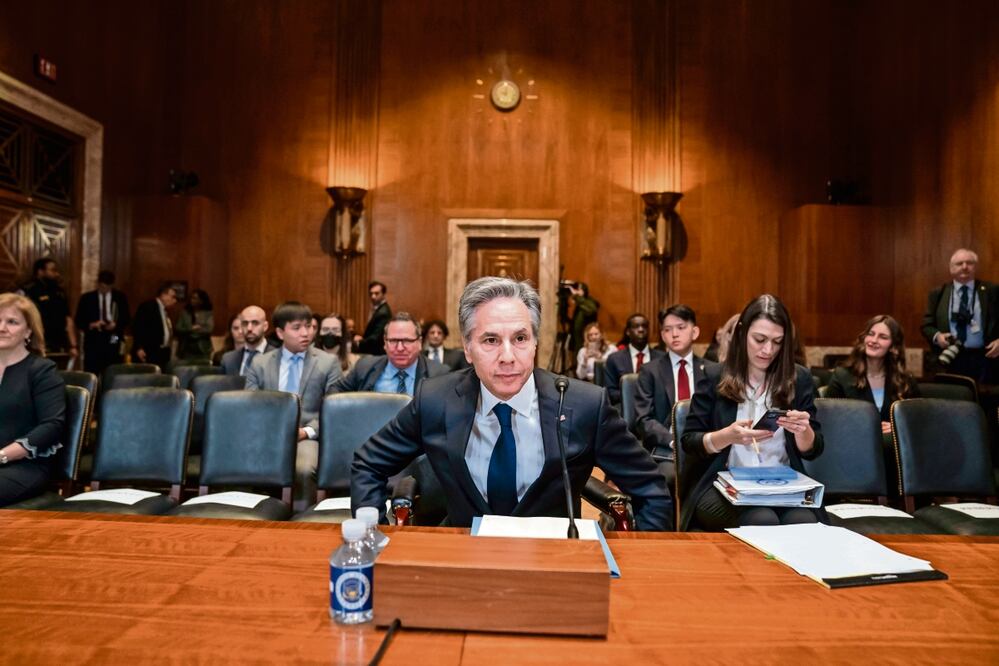 El secretario de Estado, Antony Blinken, en una audiencia en el Senado, en Washington, sobre el presupuesto para el año fiscal 2024.