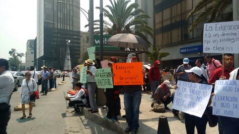 CNTE se concentra en El Caballito