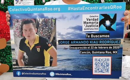 Madres buscadoras protestan a 3 años de la desaparición forzada de Jorge Armando Kiau en Cancún