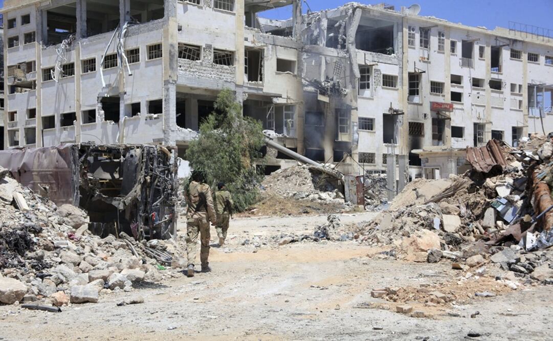 Los bombardeos tuvieron como objetivo barrios del pueblo de Urm al Kubra. (Foto: Archivo EFE/Sana Handout)