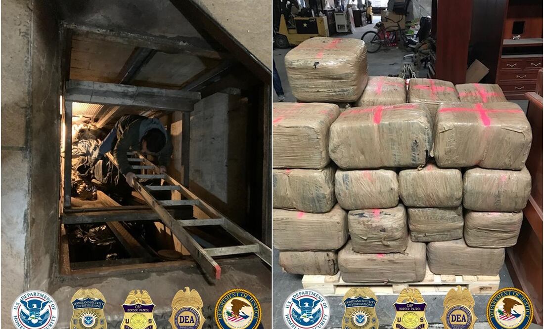 Autoridades de EU incautan drogas en túnel entre Tijuana y San Diego (Fotos: AP)