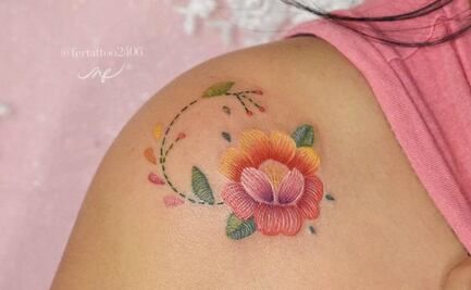 Tatuajes increíbles que parecen bordados hechos por manos mexicanas