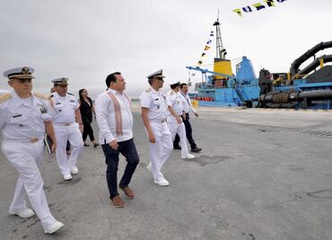 Inician obras de ampliación del puerto de altura de Progreso, Yucatán; estado se consolida como eje estratégico en comercio marítimo global