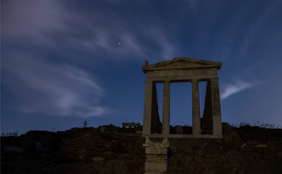 Delos, declarado Patrimonio de la Humanidad por la Unesco desde 1990, corre riesgo de destrucción debido al calentamiento global. Foto: AFP