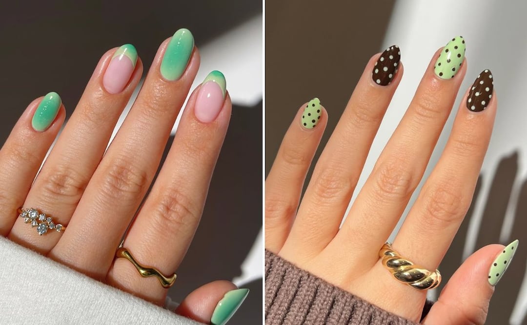 Las uñas verde menta son frescas y elegantes. Foto: Instagram @simlynail @samrosenails