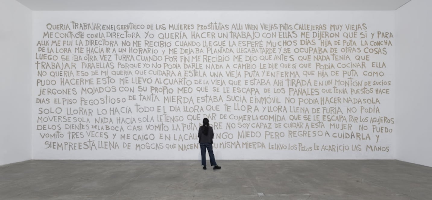 Obra "Extracto para un fracasado proyecto, 2011-2024" de la artista Ana Gallardo.
Foto: MUAC