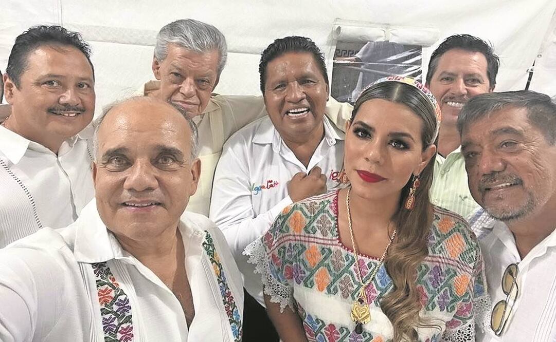 Figueroa (atrás), Añorve y Salgado. Foto: Especial