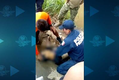 PF y SEMAR rescatan a migrante que estaba a punto de ahogarse en el río Suchiate