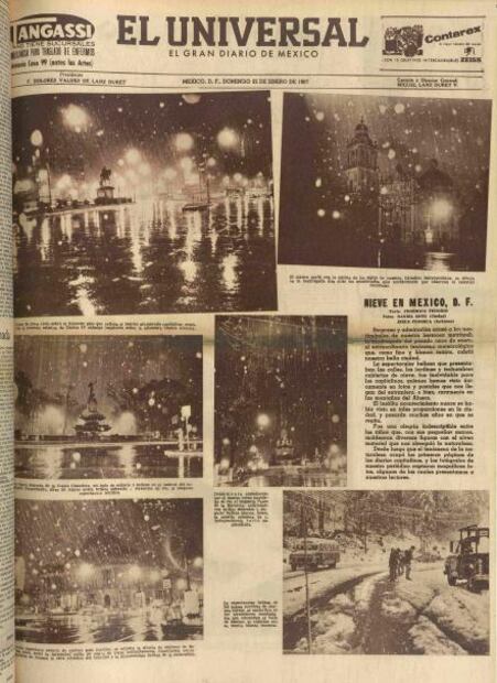 La nevada que cubrió de blanco a la capital