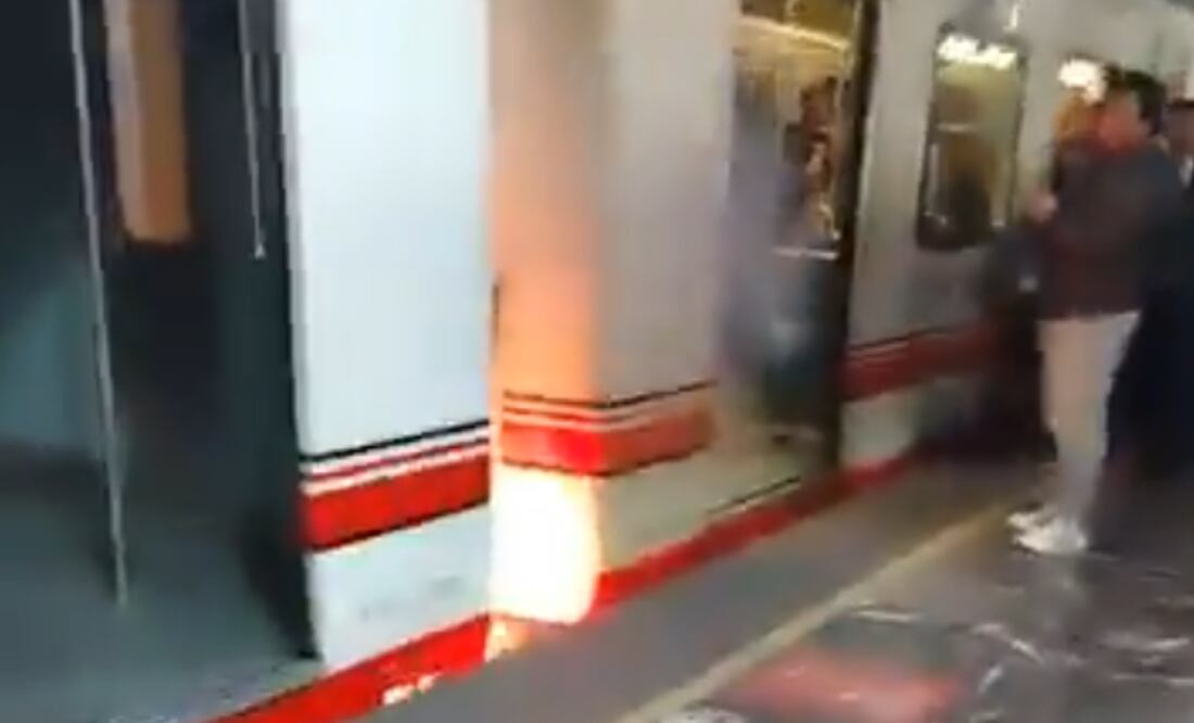 Reportan incendio en tren de la línea A (26/02/2025). Foto: Captura de pantalla