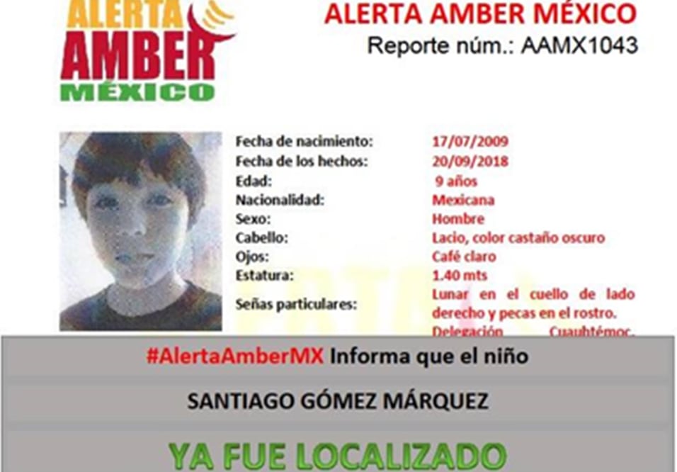 La abuela y el menor de edad fueron localizados en un hotel de Jerez, Zacatecas. Foto: Especial