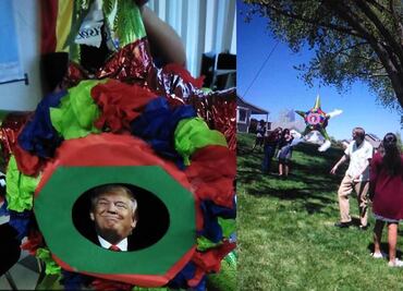 Cierran escuela de EU tras romper piñata de Trump