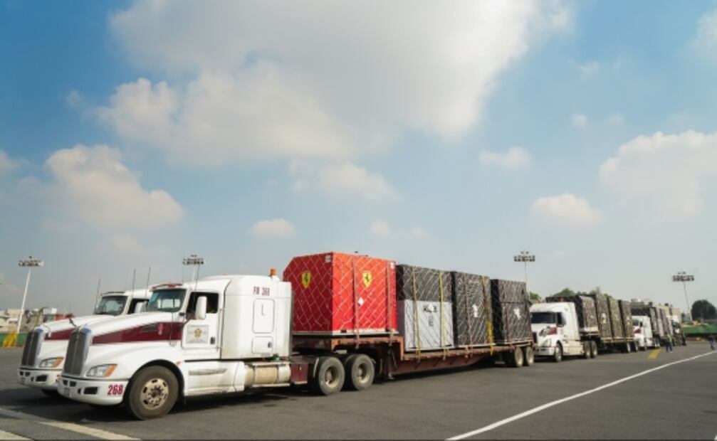 GALERÍA. Cargamento de la F1 llega a México para el Gran Premio de este fin de semana