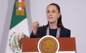 La presidenta Claudia Sheinbaum en la “Mañanera del Pueblo” del 21 de septiembre de 2026 en Palacio Nacional. Foto: Fernanda Rojas/ EL UNIVERSAL
