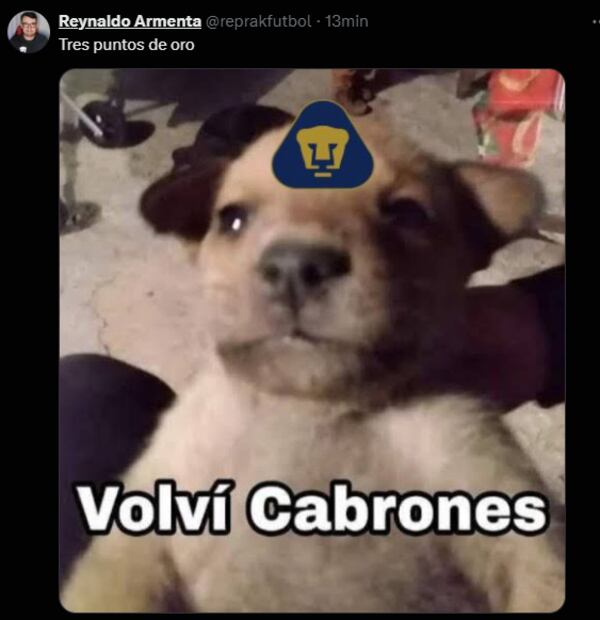 Los mejores memes de la victoria de Pumas