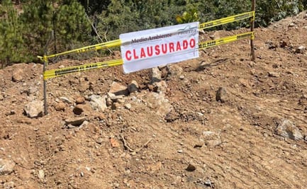 Profepa clausura obras irregulares en área natural protegida de Valle de Bravo; realizaban relleno de una cañada sin permiso