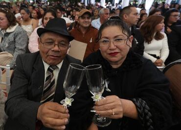 FOTOS: Cientos de parejas dieron el “Sí, acepto” en Los Pinos