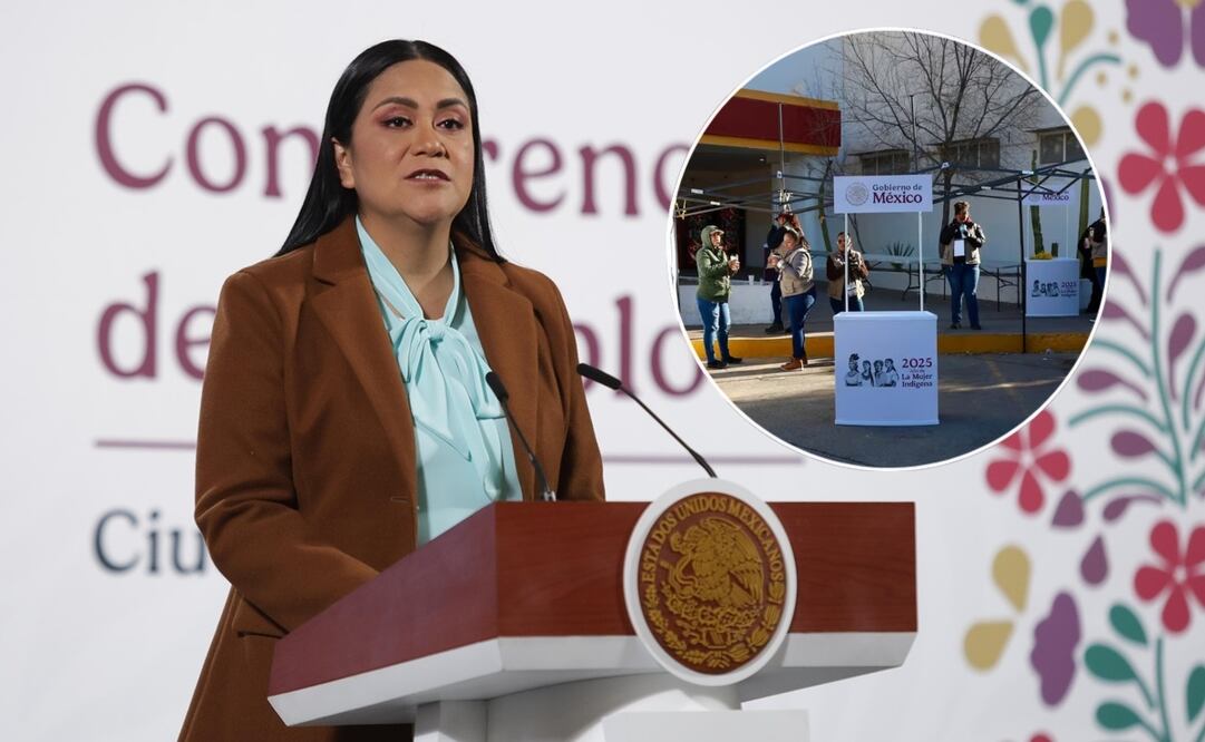 Ariadna Montiel señaló que en todos los albergues instalados hay presencia de servidores de la nación y registro para los programas de Bienestar. Foto: Carlos Mejía y Valente Rosas / EL UNIVERSAL