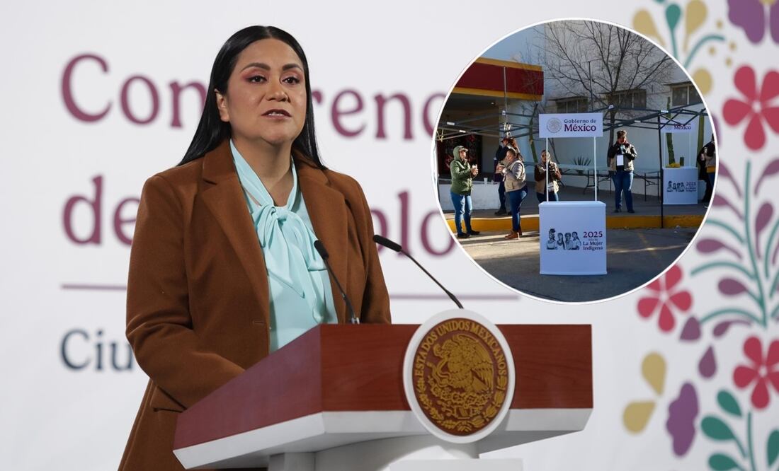 Ariadna Montiel señaló que en todos los albergues instalados hay presencia de servidores de la nación y registro para los programas de Bienestar. Foto: Carlos Mejía y Valente Rosas / EL UNIVERSAL