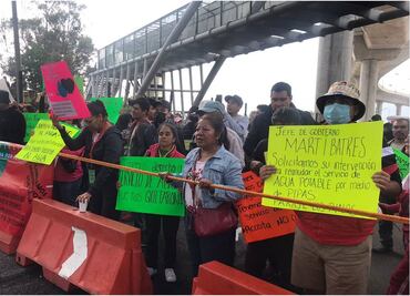 Reabren la autopista México-Cuernavaca, tras varias horas de bloqueo por falta de agua