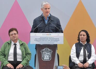 Van 8 mil 600 cámaras puestas en unidades de transporte en Edoméx: Del Mazo