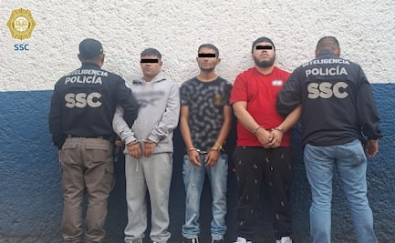 Caen tres presuntos integrantes de la Unión Tepito; habrían extorsionado a un comerciante en la Venustiano Carranza 