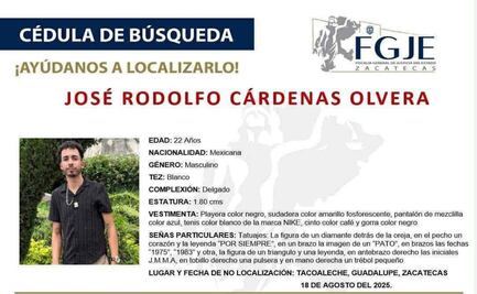 Hallan sin vida a joven agricultor de Zacatecas; su cuerpo fue localizado en Villa de Ramos, San Luis Potosí