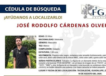 Hallan sin vida a joven agricultor de Zacatecas; su cuerpo fue localizado en Villa de Ramos, San Luis Potosí