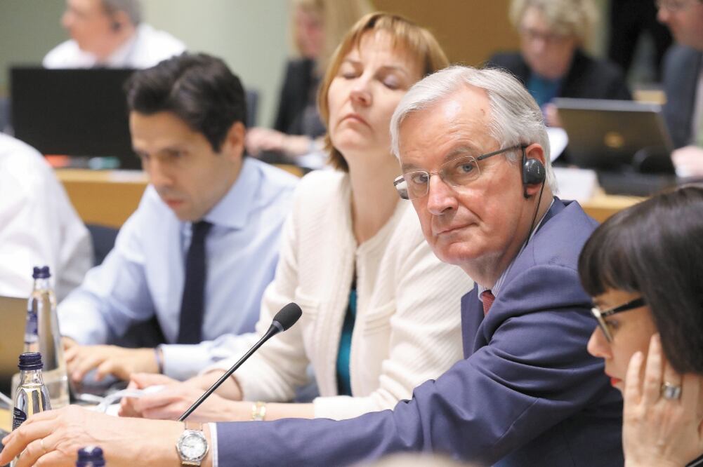 Michel Barnier, negociador de la UE para el Brexit, ayer en Bruselas, Bélgica. Foto: YVES HERMAN. REUTERS