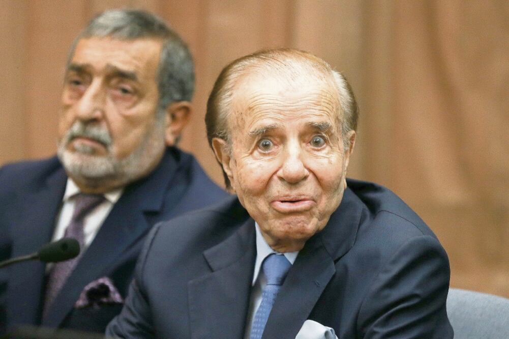 Juicio. El ex mandatario Carlos Menem, ayer en la audiencia en la que fue absuelto por el ataque a la AMIA. Foto: AGUSTIN MARCARIAN. REUTERS