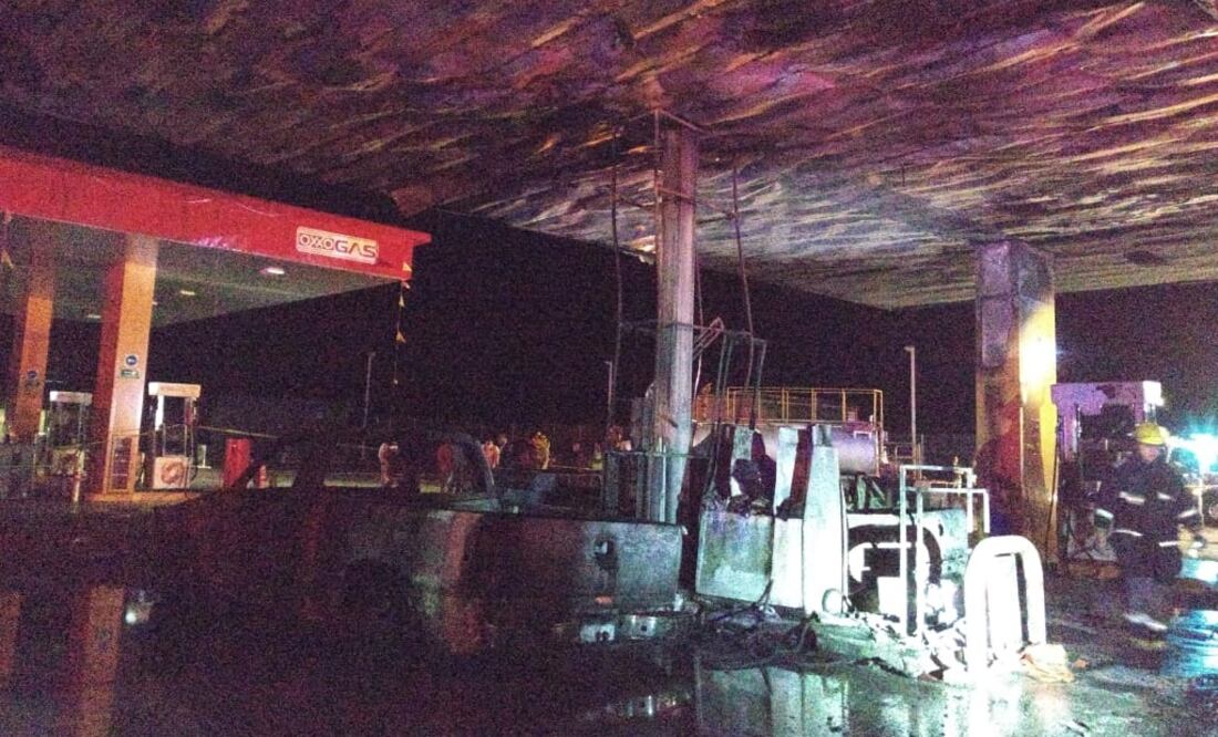 El accidente ocurrió en una estación de gasolina ubicada en la carretera Tototlán-Ocotlán. Foto: Especial