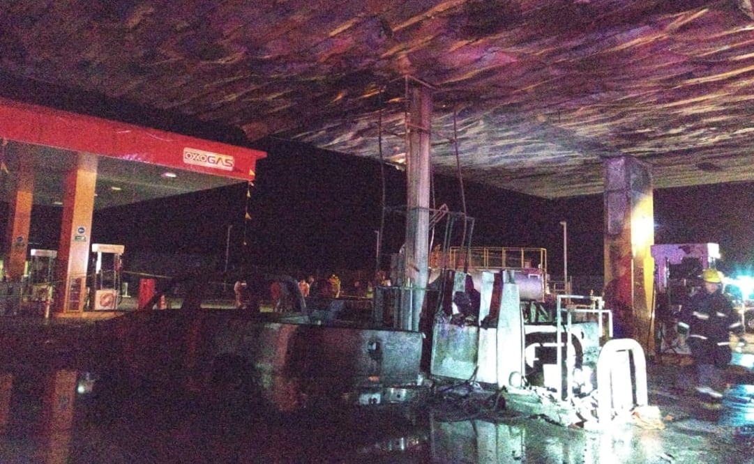 El accidente ocurrió en una estación de gasolina ubicada en la carretera Tototlán-Ocotlán. Foto: Especial