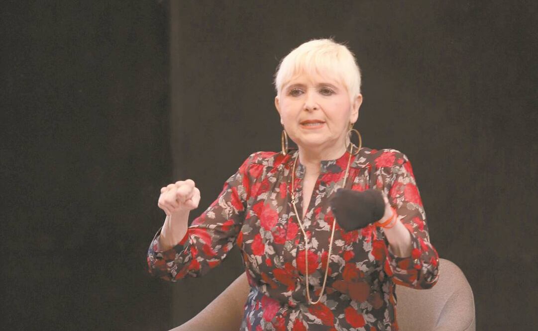 Rosita Pelayo durante el estreno del monologo ¿Como darle sentido a tu vida? Me duele pero me rio, en el Circulo Teatral en la Ciudad de Mexico. Foto: Edgar Negrete