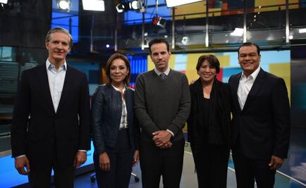 Intercambian acusaciones candidatos del Edomex en debate