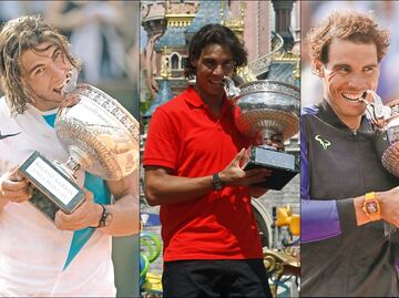 Los 14 títulos de Roland Garros que ha ganado Rafa Nadal