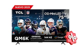 Pantalla TCL de 75” con 32% de descuento: ideal para ver la Semana 8 de la NFL