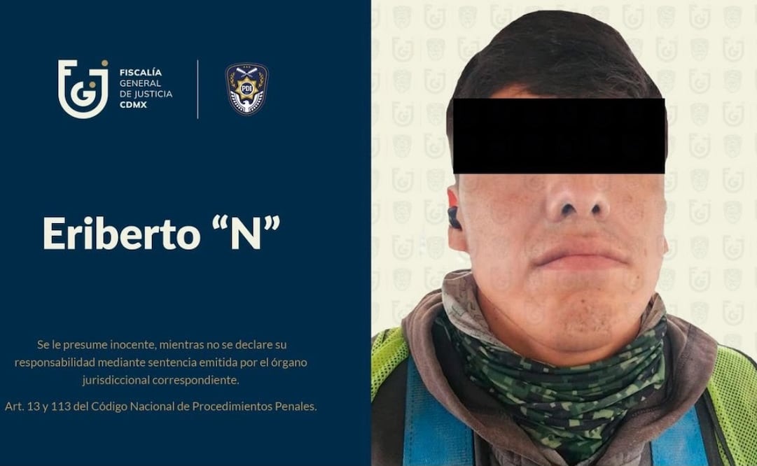 Eriberto "N", feminicida de Paola Moreno. Foto: FGJCDMX
